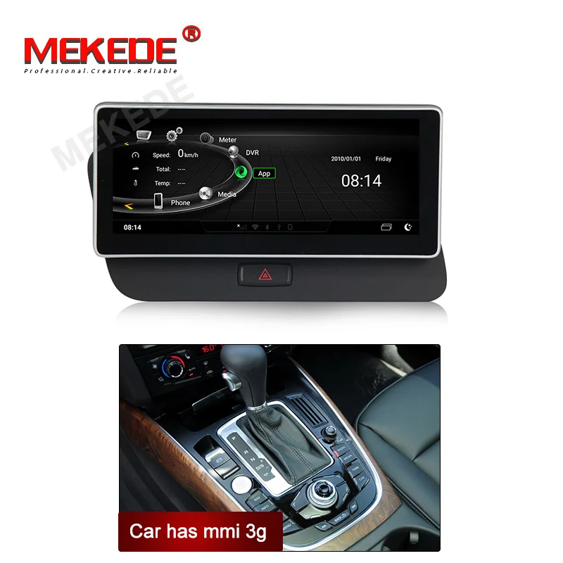 car has mmi 3g HD 3g ram 32G rom Android Сенсорный экран для правого привода Audi Q5 2009- 10,2" монитор gps Navi Радио мультимедийный плеер - Цвет: car has mmi 3g