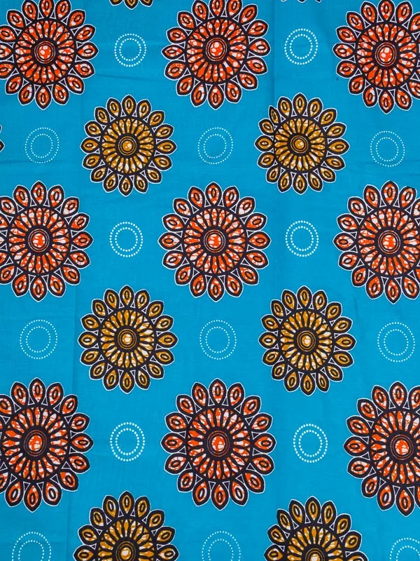 Племенной Печати Ткани Реальный Воск Orange Желтый Конструкции Для Летию Со Дня