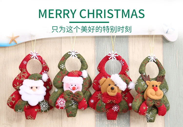 

Ynaayu 1pcs Xmas Tree Hanging Omaments Lovely Santa Claus Party Decoration Snowman Christmas Pendants For Merry Christmas Day