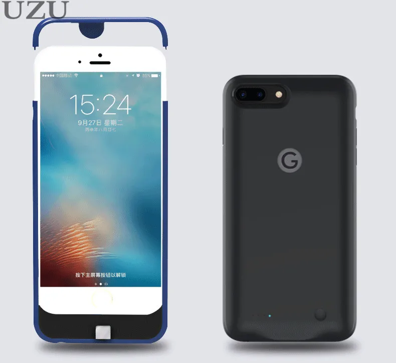 Ультратонкий чехол для зарядного устройства для iphone 6, 6s, 7, 8, внешний портативный беспроводной Чехол для зарядки аккумулятора для iphone 6, 6s, 7, 8, роскошный
