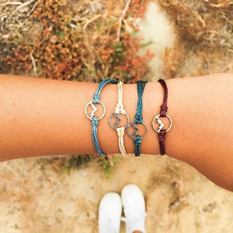 w 2 шт./компл. Boho самолет Многослойные Браслеты браслеты для Для женщин географические открытия золотистый браслет браслеты женские ювелирные изделия - Окраска металла: w