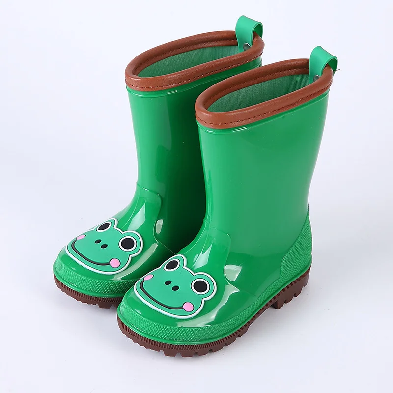 Children's Rain Boots Cartoon Three-dimensional Pattern PVC Waterproof Non-slip Student Shoes Kids |