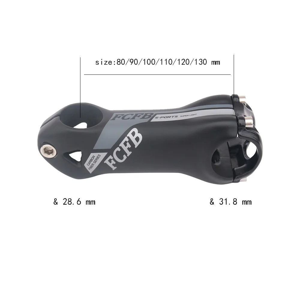 FCFB серый UD углеродный стержень велосипедный вынос руля дорога горный велосипед S