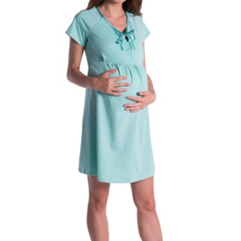 Женское платье для беременных Повседневное отдыха с коротким рукавом кормления