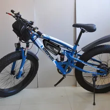 17 дюймов Снежный Электрический велосипед 7 скоростей, 26*4,0 fat tire Снежный велосипед, 48 В 15AH 1000 Вт мощность для электрического велосипеда, Высокоуглеродистая сталь