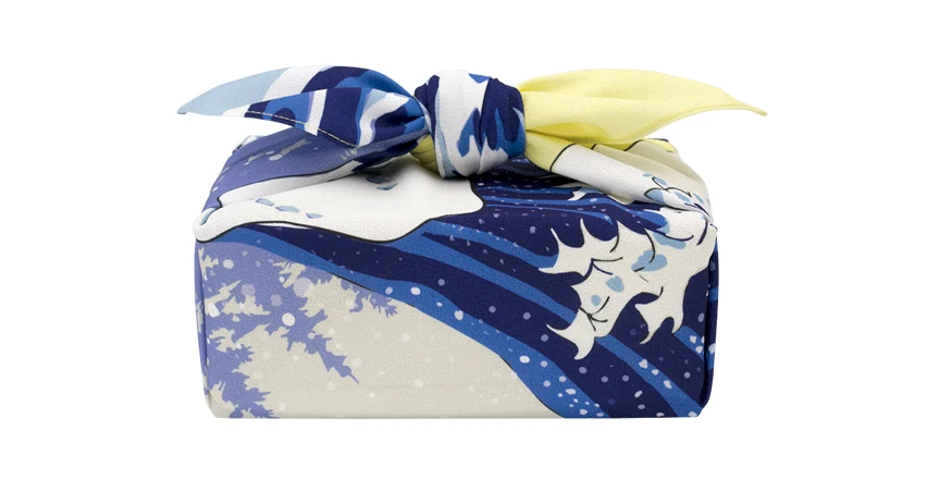 Японский furoshiki полиэстер 100%/Япония Классическая Волна дерево печать 70 см/много