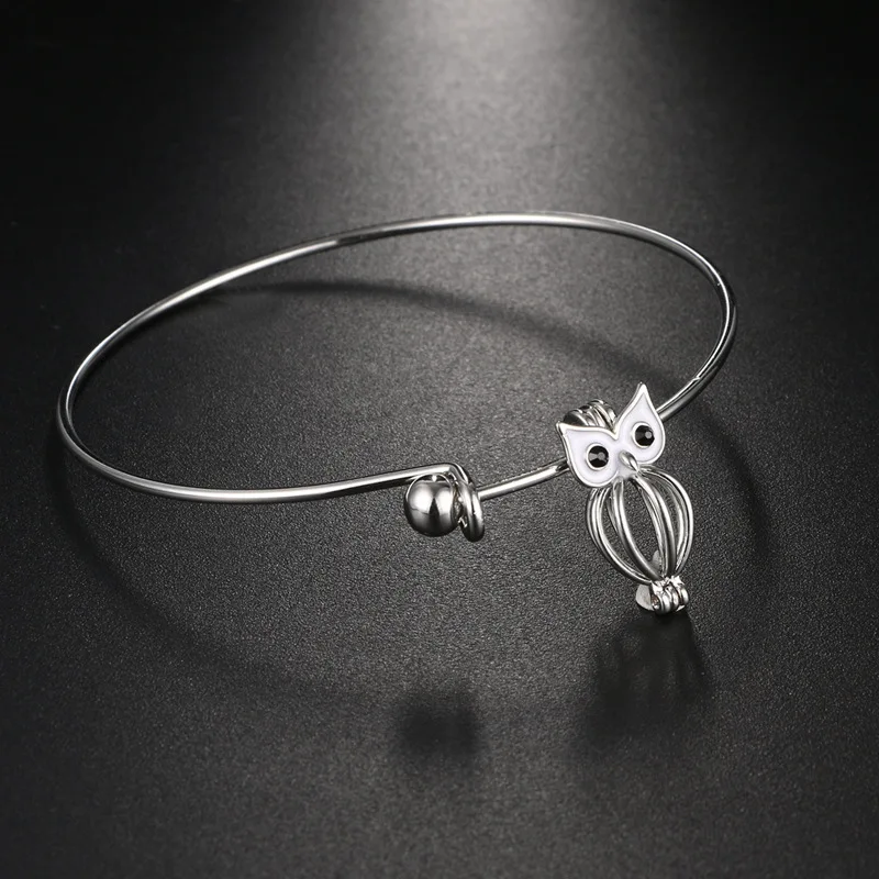 5 шт. сплав Openable клетка браслеты Сова полый аромат духи эфирное масло диффузор