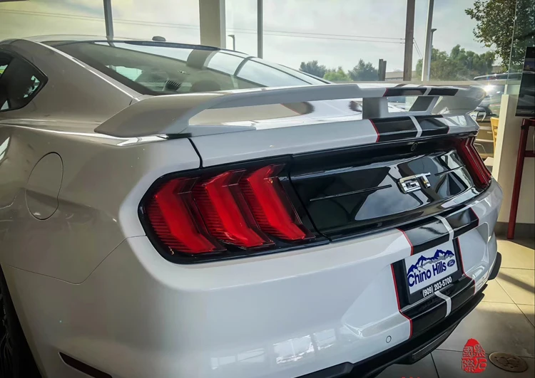 Высококачественный спойлер из АБС пластика для Ford Mustang 2015 2016 2017 черный или белый