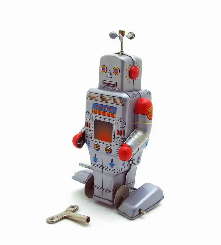 Винтажные детские игрушки оловянные роботы заводные домашняя коллекция Ретро