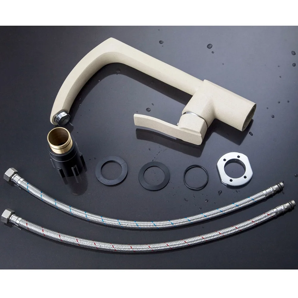 YANKSMART Spray Deck Mounted Single Lever Wash Basin Sink Vessel Kitchen Faucet Bathroom Tap Hot And Cold Mixer | Обустройство дома