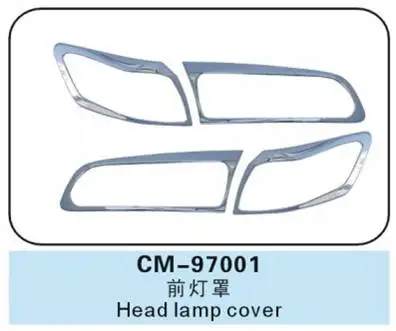 2 шт ABS хромированная Автомобильная крышка фары для Toyota CAMRY 1996-2001 XV20 декоративная