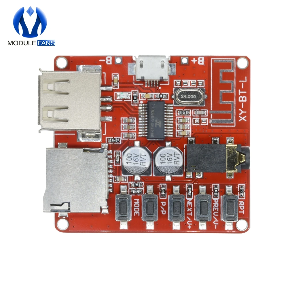Мини беспроводной Bluetooth BLE 4,1 MP3 декодер плата модуль без потерь декодирование Micro USB U диск TF карта интерфейс 3,7 в 5 В