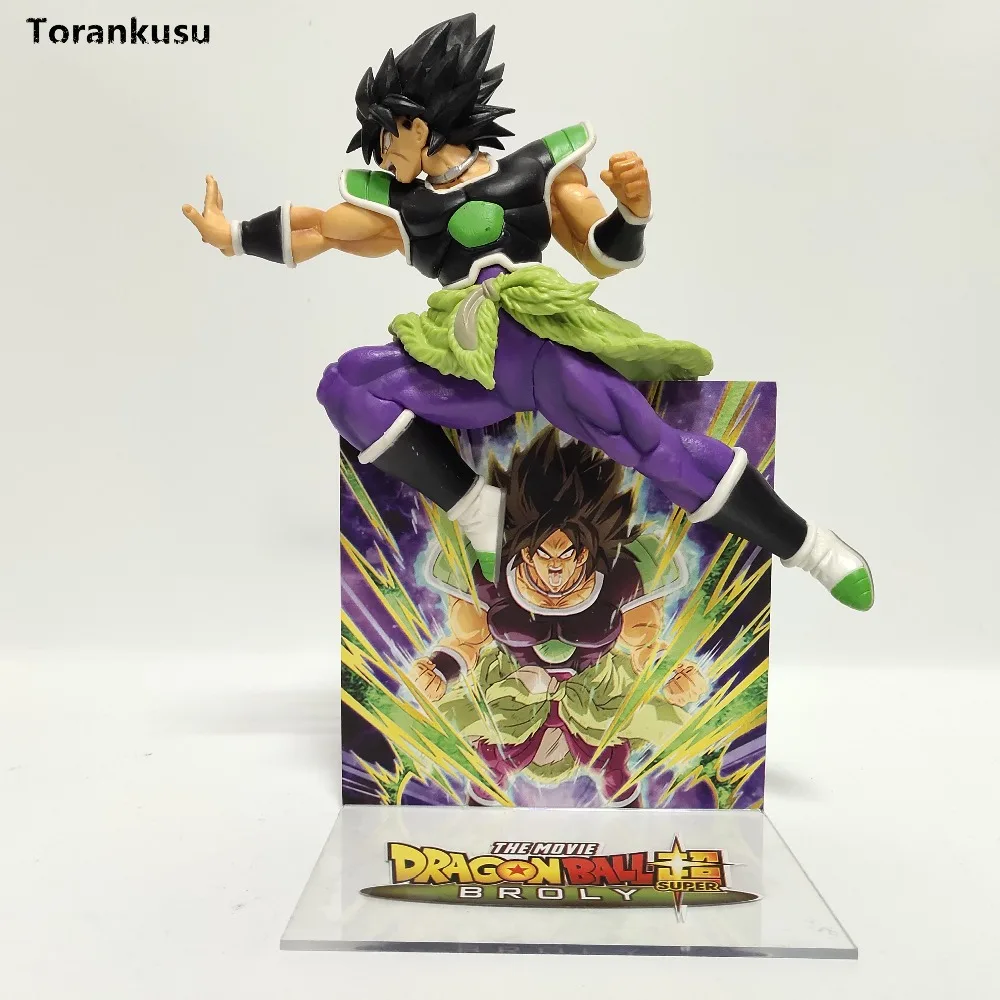 

Dragon Ball Super Broly Movie Action Figures Toy Acrylic Base Anime Dragon Ball Super Ultimate Soldier Figurine DBZ
