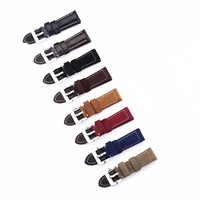 1pcs 22mm 24mm 26mm genuine cow leather watch band watch strap man watch straps 8 colors available 0017ws
