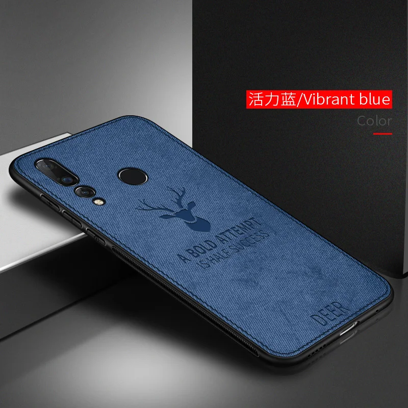 Для Huawei Nova 4 чехол с тканевым узором из кожи nova задняя крышка силиконовый мягкий