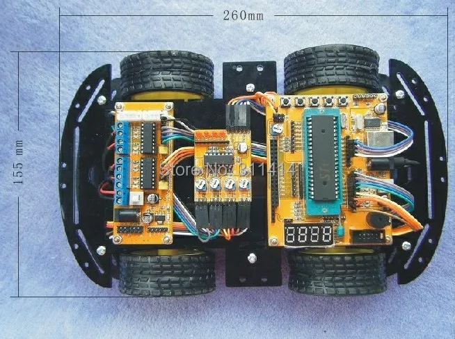 Робот-автомобиль 4WD с датчиком скорости 1 комплект | Игрушки и хобби