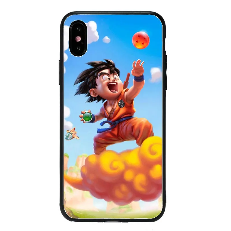 Черный мягкий силиконовый чехол Dragon Ball Son Goku для iPhone 11 11Pro XS Max XR X 8 7 6 6S Plus 5 5S SE 8PIUS Coque Capa Shell