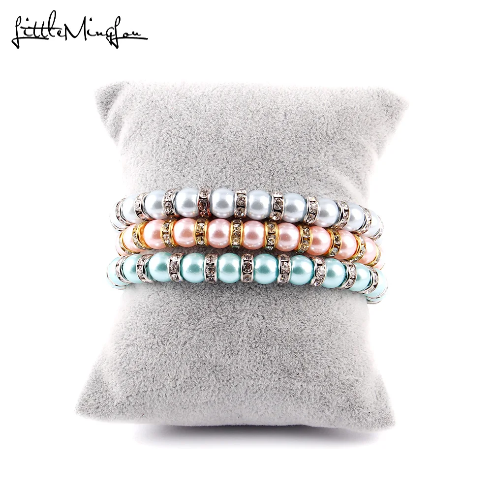 Маленький MingLou 12 цветов Золотой шарм кристалл кубический циркон браслет для