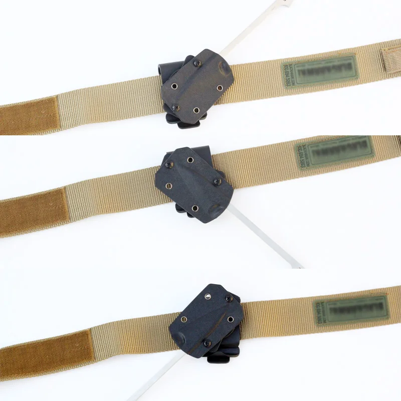 Новинка! 12 шт. QingGear шлевки для ремня зажим для DIY нож Kydex оболочка кобура с винтовым ножом Запчасти для инструментов вращающийся на 360 градусов
