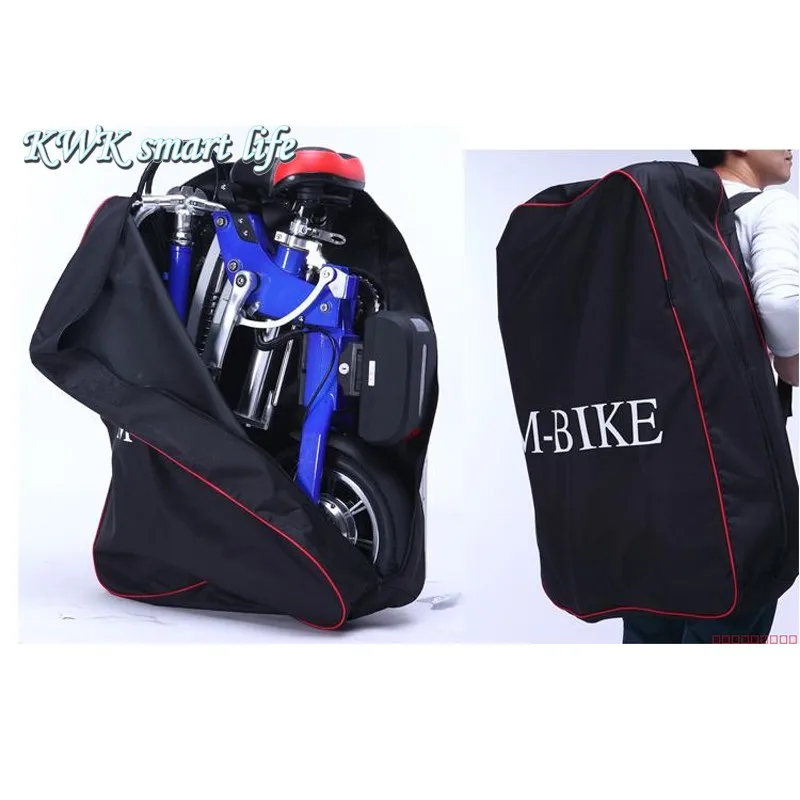 Bicycle with bag Складной электрический велосипед мини Велоспорт 10A фара stvzo - Цвет: Bicycle with bag