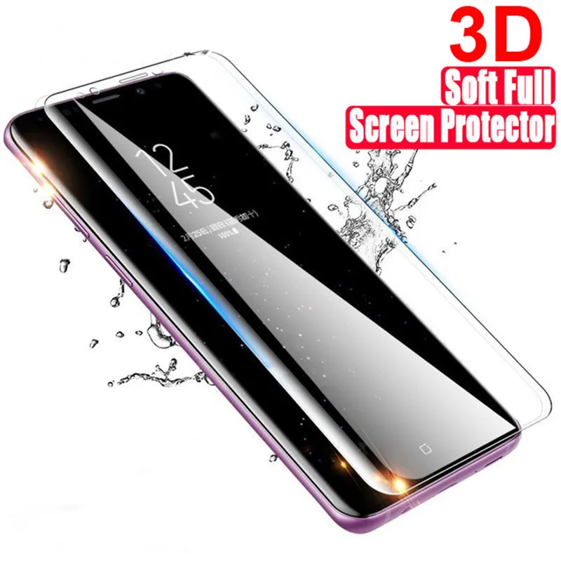 3D нано мягкая защитная пленка с полным покрытием для Samsung Galaxy S9 S8 Plus S6 Edge Защита