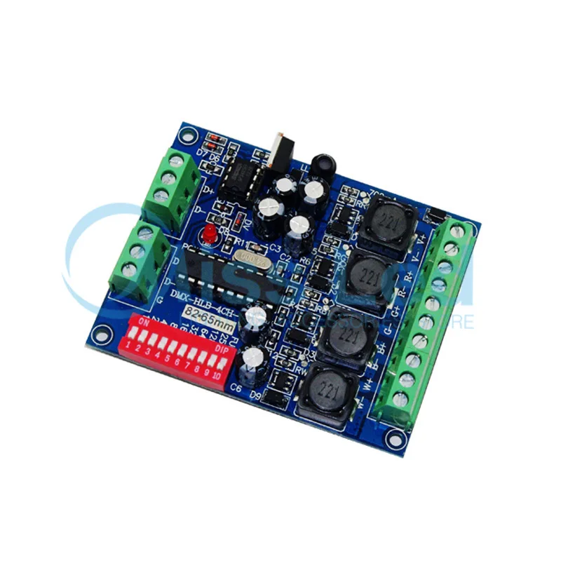 Постоянный ток 700ma высокомощный 4CH RGBW dmx контроллер декодер DMX512 для светодиодного