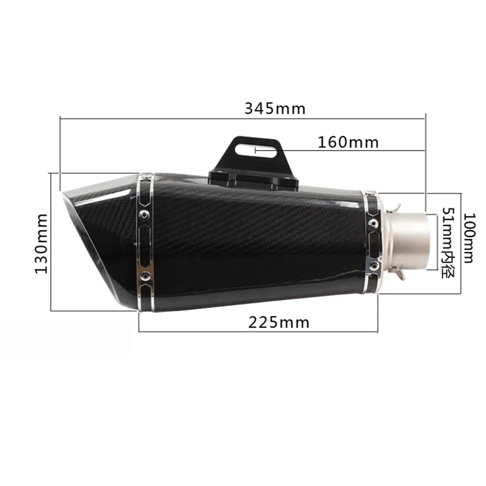 Универсальный GY6 Мотоцикл скутер изменение Akrapovic yoshimura глушитель выхлопной трубы CBR 125 250 CB400 CB600 YZF FZ400 Z750 RACING