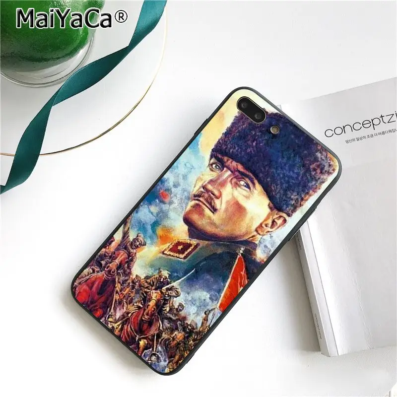 Чехол для телефона MaiYaCa Turkey Mustafa kemale Ataturk для iphone 11 Pro 11Pro MAX 6S 6plus 7 7plus 8 8Plus X Xs MAX 5 5S XR 10