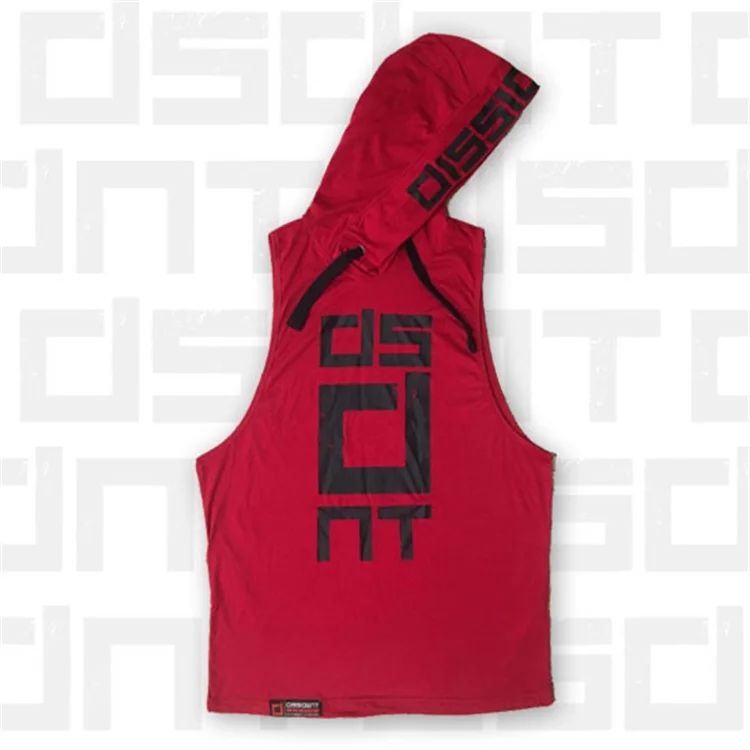 Топ с капюшоном для мальчиков и девочек Gymwear, футболка с капюшоном для мужчин и женщин, майка-майка, брус, бодибилдинг, майка без рукавов