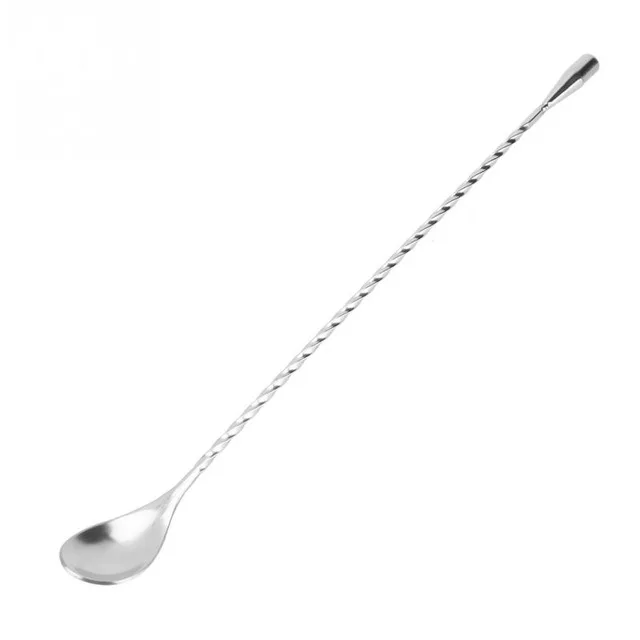 31 cm Stainless Steel Long Bar Spoon Bartending Mixed Tall Drink Stir Supplies Bartender Tools | Дом и сад