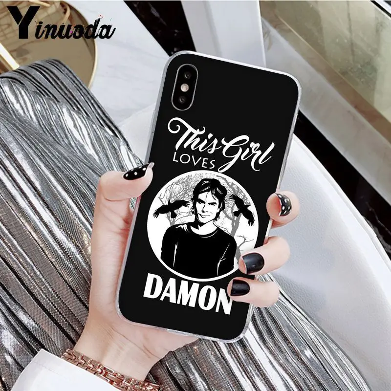 A3 Yinuoda Дневники вампира Стефан Деймон Сальваторе чехол для телефона для Apple iPhone 8 7 6 6S Plus X XS MAX 5 5S SE XR мобильные телефоны - Цвет: A3