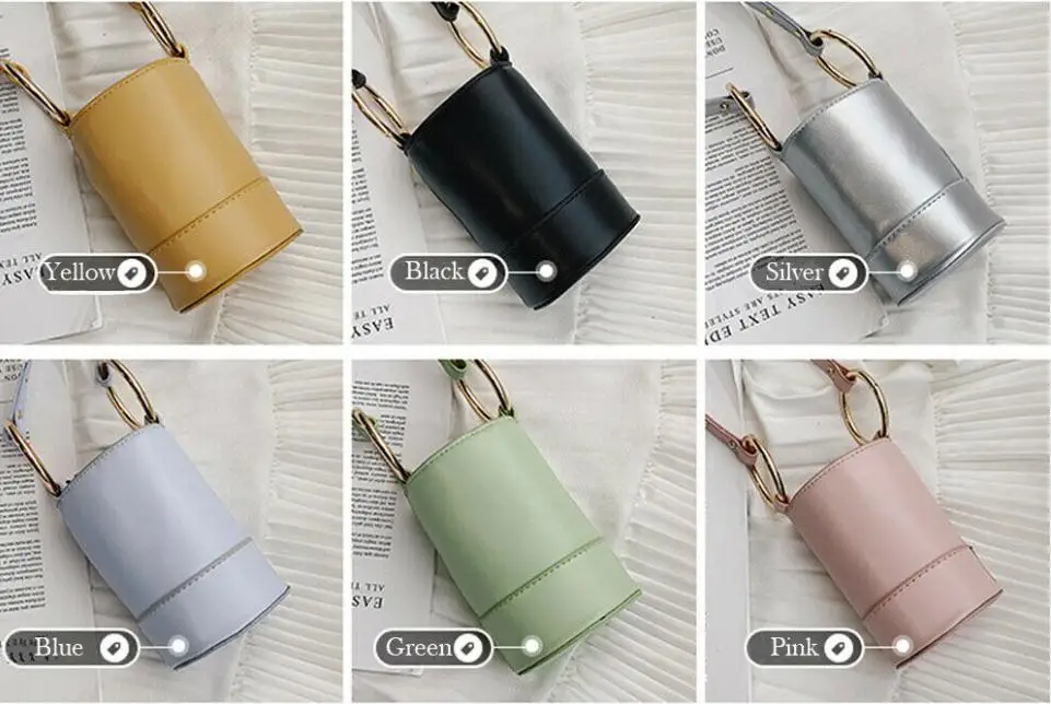 Миниатюрная Милая Сумочка для женщин и девушек цилиндрическая сумка на одно