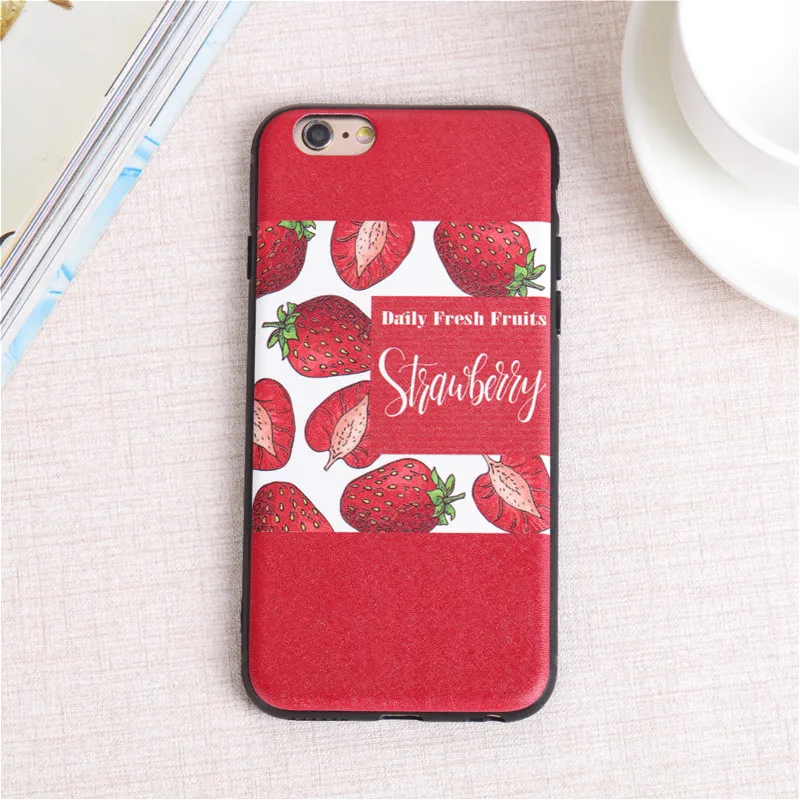 Cute Cartoon Fruits Watermelon Banana Soft Slim Coque Cases for Apple iPhone 6 6s Phone Case Silicone Capa Cover IPhone |