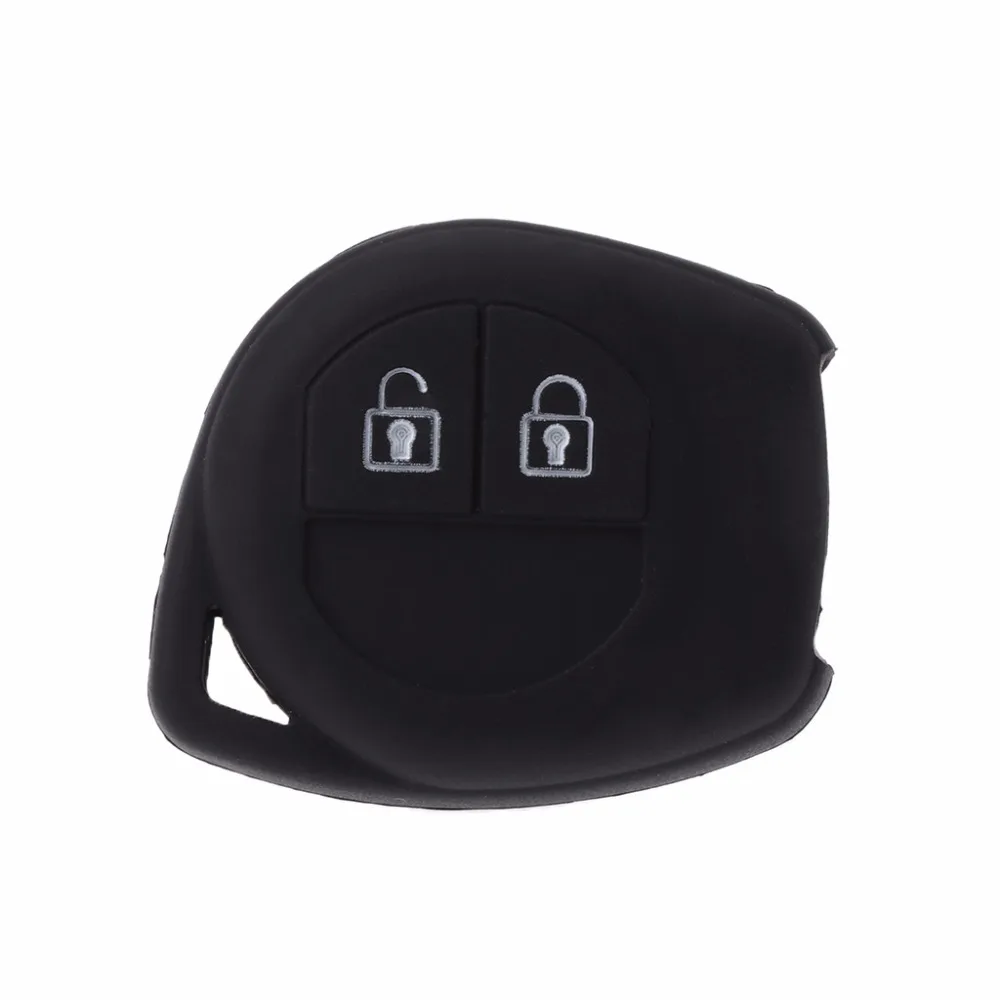 Высококачественный Черный силиконовый чехол с 2 кнопками для дистанционного