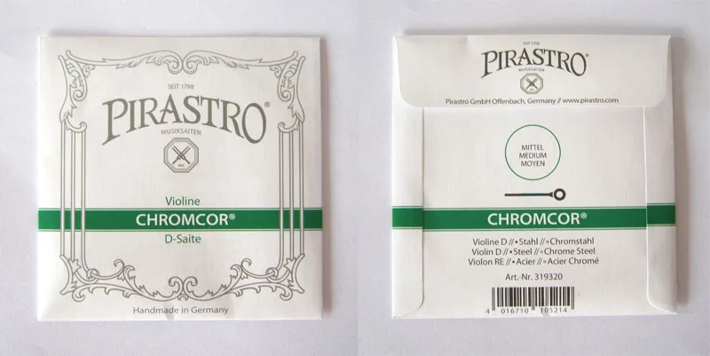 Бесплатная доставка! Пирастро хромкор скрипка D Струнная Модель 319320 мяч конец 4/4
