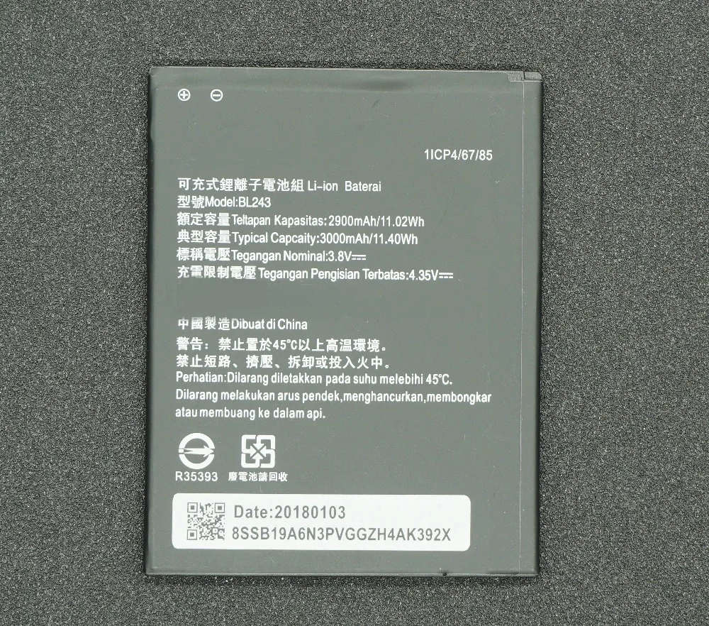 LehonS 2900 mAh/11.02Wh запасная батарея для сотового телефона Lenovo K3 Note K50 T5 A7000 A7600 M A5500 A5600 BL
