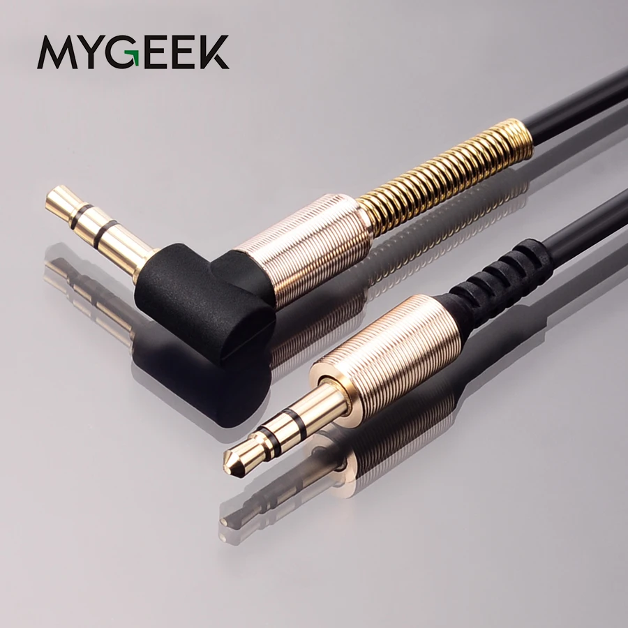 Mygeek Aux кабель 3 5 ММ мужчинами 90 градусов правый угол плоский Авто аудио для PM4