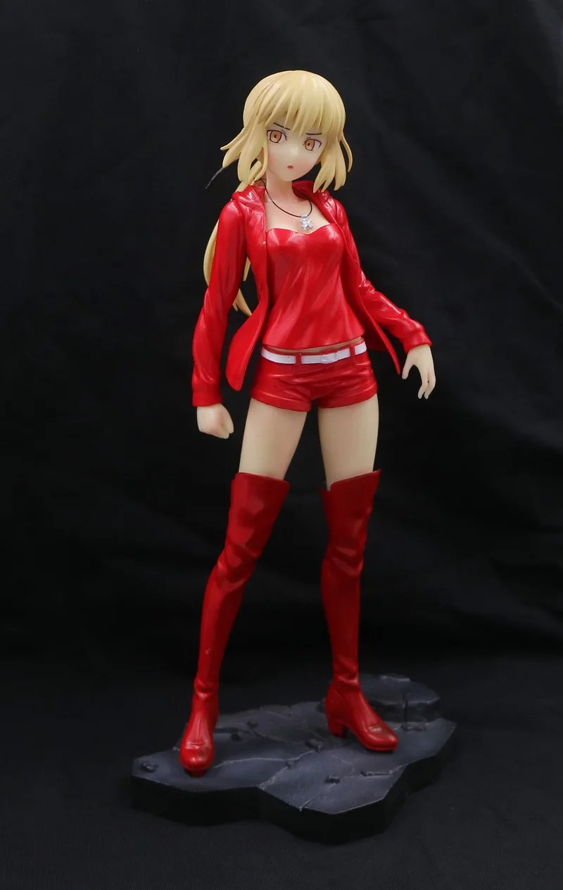 Fate Grand Order, 24 см, саблей, война Святого Грааля, FATE stay night, ПВХ фигурки, игрушки, Аниме фигурки, игрушки для детей - Цвет: red in retail box