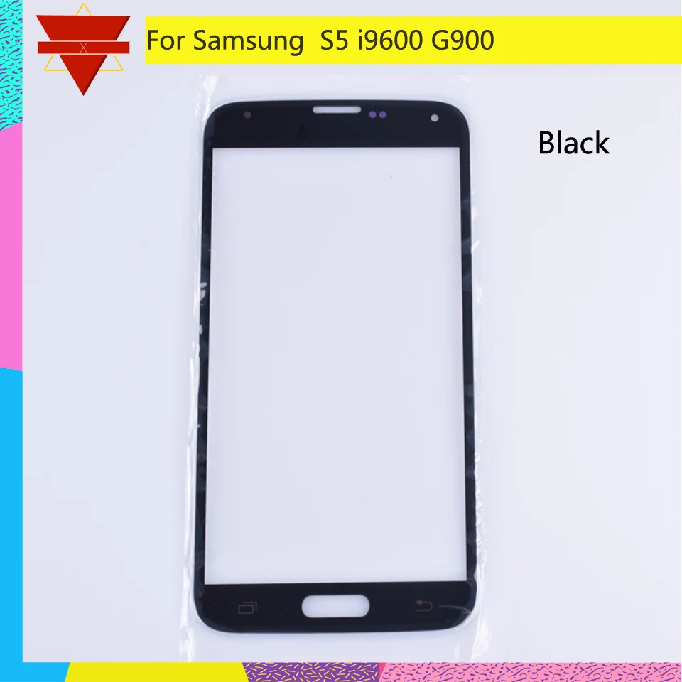Для Samsung Galaxy S5 I9600 G900F G900H G900A G900 SM-G900F сенсорный экран передняя стеклянная панель