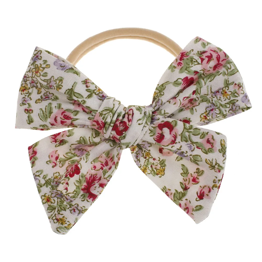 Baby Headband D3 Нейлоновая повязка на голову для волос, аксессуары для волос, Детская повязка на голову, бандо, Bebe Fille, повязки на голову для маленьких девочек, детская чалма, банты - Цвет: Baby Headband D3