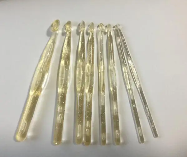 

8pcs/set Plastic sweater knitting tool transparent crystal crochet