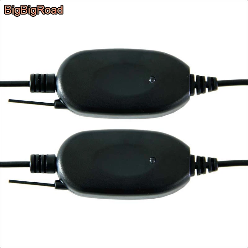 BigBigRoad 2,4G беспроводной RCA видео FM комплект передатчика с триггерной проволокой для автомобильного монитора заднего вида резервная камера заднего вида