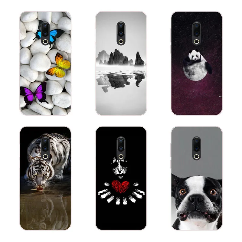for meizu 16th plus Case Silicon Cool guitar Painting Soft TPU Back Cover 16 Protect Phone cases shell |