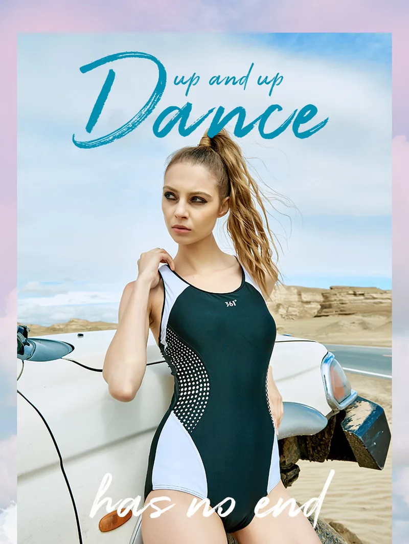 361 профессиональный спортивный купальник женский сексуальный цельный из