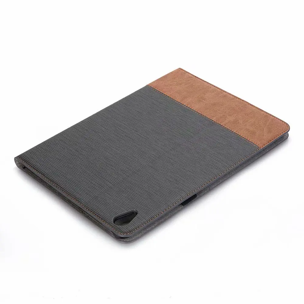 Gray Чехол для iPad Pro 11, роскошный смарт-чехол из искусственной кожи, чехол-книжка с автоматическим пробуждением, чехол для нового iPad Pro 11, выпуск - Цвет: Gray