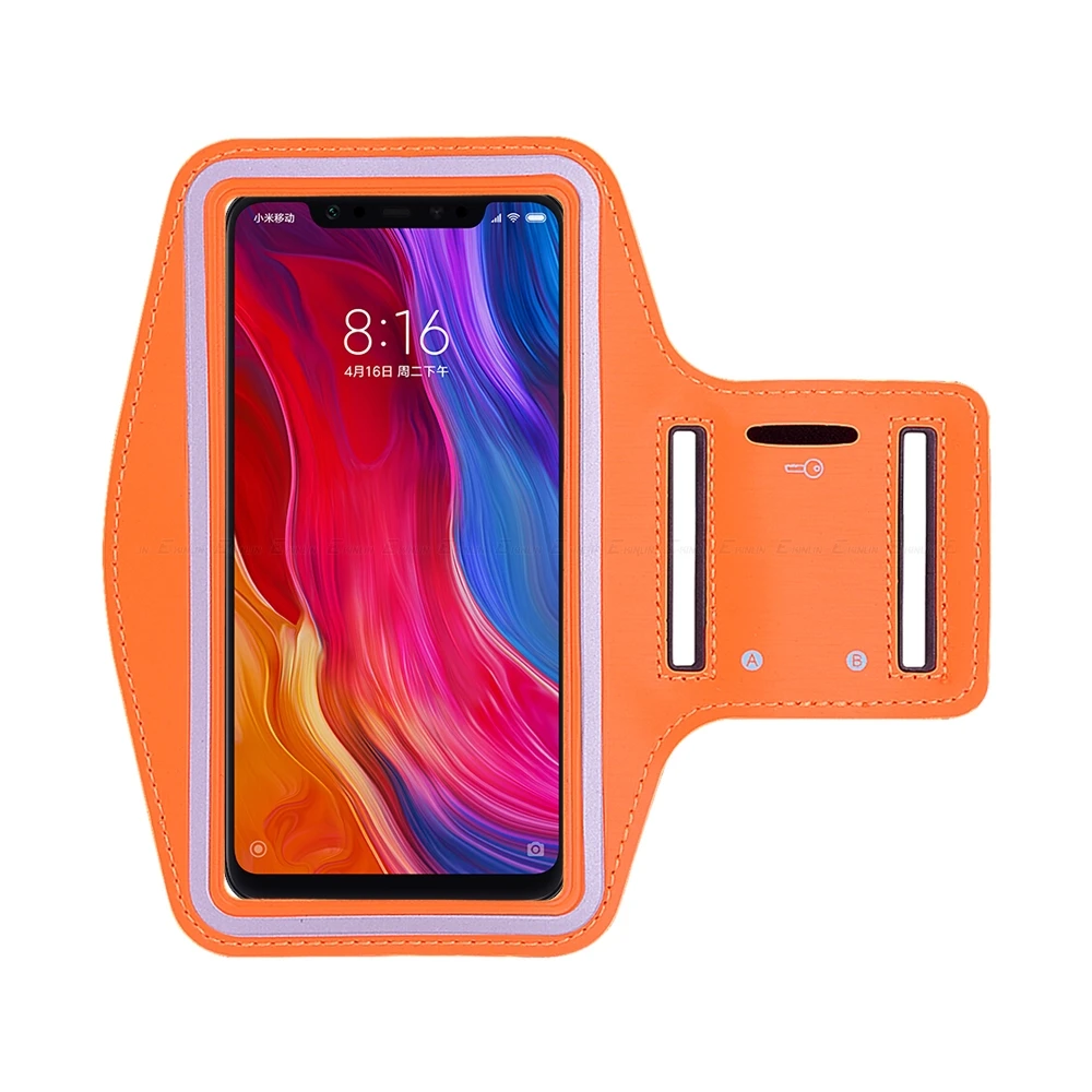 Кроссовки держатель телефона чехол для Xiaomi Redmi Note 7 5 5A 6A 6 Pro AI премьер S2 Mi Max Mix 2 S 2 3 9 8 SE A2 Lite повязку Дело - Цвет: Оранжевый