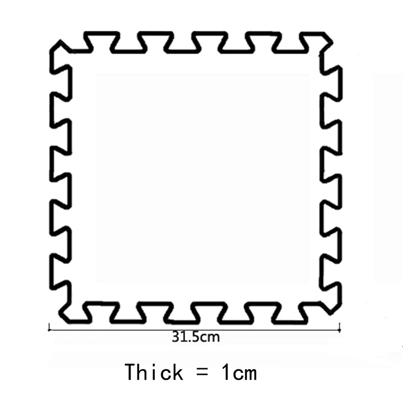 Игровой коврик пазл из вспененного этилвинилацетата JCC детский для упражнений