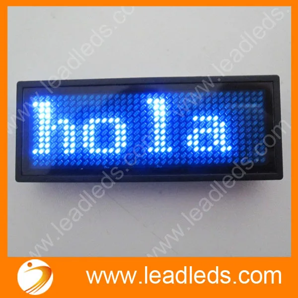 Синий светодиодный значок для прокрутки сообщений 11x33 пикселей карта с