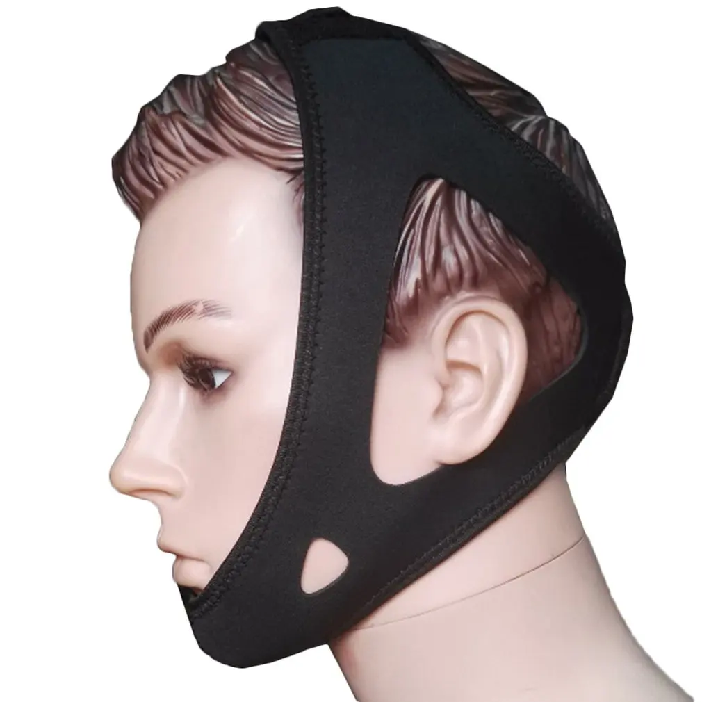 

Anti Snore Stop Snoring Chin Strap Apnea Jaw Belt Support Adjustable Sleep Aids