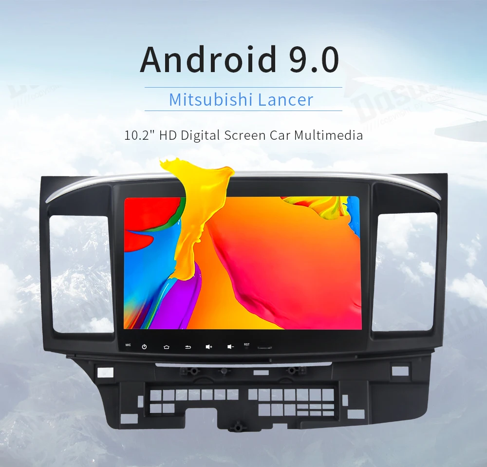 Dasaita 10," Android 9,0 Автомобильный gps плеер для Mitsubishi Lancer 10 EVO с 4G+ 32G Восьмиядерный Авто Стерео Navi Радио мультимедиа